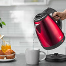 Chaleira Elétrica Multi BE017 Vermelha 1,8L – 1200W, Base Removível e Bico com Peneira