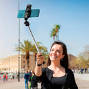 Bastão Selfie 3 em 1 Retrátil Multifuncional – Tripé, Bastão de Selfie e Suporte para Celular