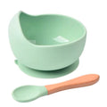 Kit Alimentação Infantil – Tigela e Colher de Silicone para Bebê, Livre de BPA