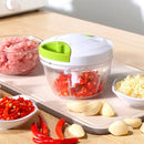 Processador de Alimentos Manual Premium – 3 Lâminas de Aço Inox para Cortes Rápidos e Eficiente