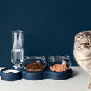 Alimentador Automático 3 em 1 para Gatos Dogmiau – Comedouro Duplo com Bebedouro e Tigela