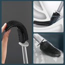 Escova Sanitária de Silicone com Suporte – Limpeza Profunda e Rápida para Banheiro