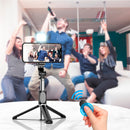 Bastão Selfie 3 em 1 Retrátil Multifuncional – Tripé, Bastão de Selfie e Suporte para Celular
