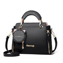 Bolsa de Couro Sintético Feminina – Estilo Luxo com Design de Grife e Acabamento Premium