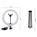 Anel de Luz 8 Polegadas com Tripé e Suporte para Celular – Ring Light para Gravações e Streaming