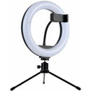 Ring Light LED 8” com Tripé de Mesa e Suporte para Celular – Iluminação Profissional para Vídeos e Lives