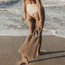 Bolsa de Praia Feminina em Crochê de Algodão – Leve, Espaçosa e Estilosa
