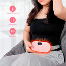 Cinta Massageadora Térmica – Alívio Imediato para Cólicas Menstruais e Dores Abdominais