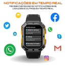 Smartwatch Militar Resistente – Relógio Inteligente com Monitoramento de Saúde e GPS