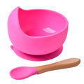 Kit Alimentação Infantil – Tigela e Colher de Silicone para Bebê, Livre de BPA