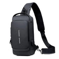 Mochila Unissex com Carregamento USB – Sistema Anti-Furto e Compartimentos Funcionais para Segurança e Praticidade