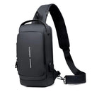Mochila Unissex com Carregamento USB – Sistema Anti-Furto e Compartimentos Funcionais para Segurança e Praticidade