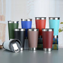 Copo Térmico De Inox 473ML Com Tampa e Abridor de Garrafa