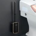 Escova Sanitária de Silicone com Suporte – Limpeza Profunda e Rápida para Banheiro