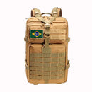 Mochila Tática Militar 50L Reforçada – Impermeável, Cargueira em Poliéster para Aventuras e Viagens