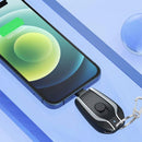Mini Carregador USB Portátil com Chaveiro – Energia de Emergência Sempre à Mão