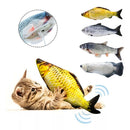 Brinquedo para Gato Recarregável USB – Peixe de Pelúcia com Movimento e Sensor de Toque