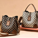 Bolsa Feminina de Ombro Estilo Xadrez Luxo – Design Sofisticado e Acabamento Premium