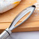 Descamador de Peixe em Aço Inox – Removedor de Escamas Profissional, Antiferrugem e Fácil de Usar