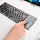 Teclado Sem Fio Dobrável - Bluetooth Touchpad  Andoid IOS Windows