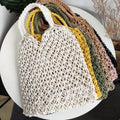 Bolsa de Praia Feminina em Crochê de Algodão – Leve, Espaçosa e Estilosa