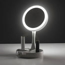 Espelho de Maquiagem com Luz LED, Dobrável e Zoom 10x – Alta Definição e Portabilidade