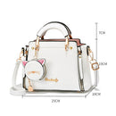 Bolsa de Couro Sintético Feminina – Estilo Luxo com Design de Grife e Acabamento Premium