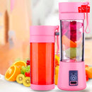 Mini Liquidificador Portátil USB Recarregável – 6 Lâminas para Sucos e Shakes