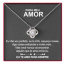 Colar Eterno Amor Feminino com Embalagem de Presente – Joia Romântica para Datas Especiais