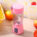 Mini Liquidificador Portátil USB Recarregável – 6 Lâminas para Sucos e Shakes