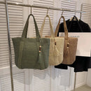 Bolsa Feminina de Palha Trançada para Praia – Design Elegante e Espaçosa para o Verão
