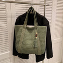 Bolsa Feminina de Palha Trançada para Praia – Design Elegante e Espaçosa para o Verão