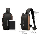Mochila Unissex com Carregamento USB – Sistema Anti-Furto e Compartimentos Funcionais para Segurança e Praticidade