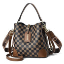 Bolsa Feminina de Ombro Estilo Xadrez Luxo – Design Sofisticado e Acabamento Premium