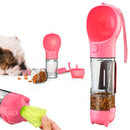 Garrafa Portátil 3 em 1 para Cães e Gatos – Água, Ração e Pá Higiênica em um Só Produto