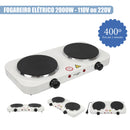 Fogão Cooktop  Elétrico Portátil  2 Bocas 2000W