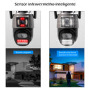 Icsee 6MP 4K – Câmera de Segurança Wi-Fi com Giro 360°, Visão Noturna e Acesso Remoto