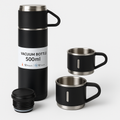 Garrafa Térmica Inox 500ml + 2 Xícaras – Conservação de Temperatura