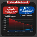 Garrafa Térmica 1000ml Inox Com Infusor Quente Fria Aço Inox