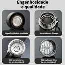 Garrafa Térmica 1000ml Inox Com Infusor Quente Fria Aço Inox