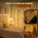 cortina de luz amarela