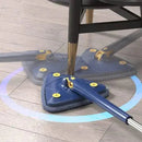Mop Giratório Triângulo Ajustável 360º – Esfregão de Limpeza Prático e Eficiente para Casa