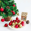 Kit 30 Bolinhas de Natal 3cm – Enfeites para Árvore de Natal
