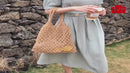 Bolsa de Praia Feminina em Crochê de Algodão – Leve, Espaçosa e Estilosa