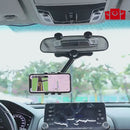 Suporte Para Celular Retrovisor Automotivo 360º Graus Retrátil Giratório
