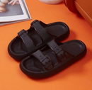 Sandália Nuvem Macia Ortopédica – Fivela Dupla para Ajuste Perfeito e Conforto Prolongado