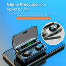 Fone Bluetooth Faser F9 com Display Digital – Som Hi-Fi, Case Recarregável e Conexão Estável