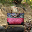 Bolsa Étnica de Palha Savana – Design Artesanal e Elegante para Looks Naturais