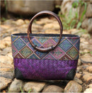 Bolsa Étnica de Palha Savana – Design Artesanal e Elegante para Looks Naturais
