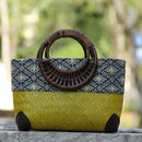 Bolsa Étnica de Palha Savana – Design Artesanal e Elegante para Looks Naturais